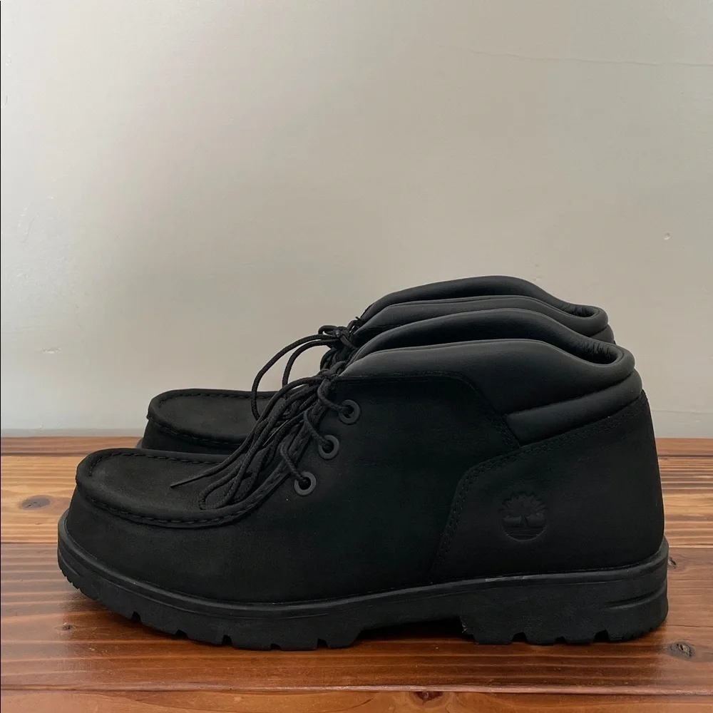 Timberland Black Newtonbrook Moc Toe Chukka Boots Size 10.5